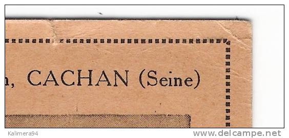 VAL DE MARNE  /  CACHAN  /  FOYER DES P.T.T. ( Poste ) / CARTE DE SOUSCRIPTEUR N° 9641 En Faveur De L'Oeuvre ( En 1940 ) - Cachan