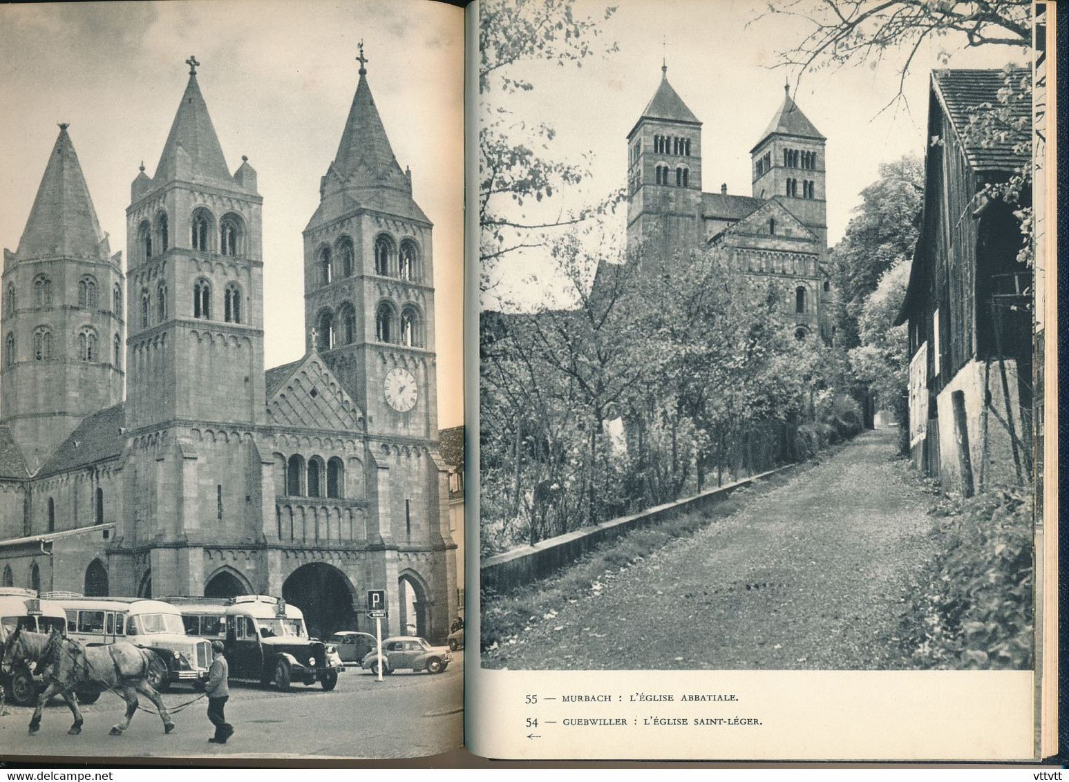 "ALSACE" de Philippe Dollinger (Hachette, 1955), Album des Guides Bleus, Photos N/B et Couleurs, 126 pages, Jaquette...