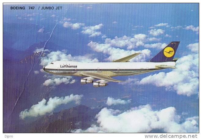 Boeing 747  Lufthansa - Hubschrauber