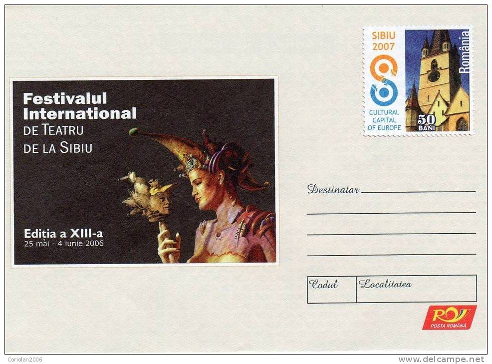 Romania / Postal Stationery / Sibiu Festival - Théâtre