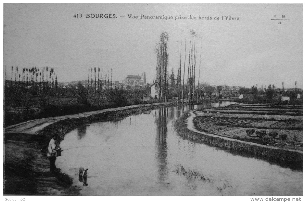Vue Panoramique Prise Des Bords De L´Yèvre - Bourges