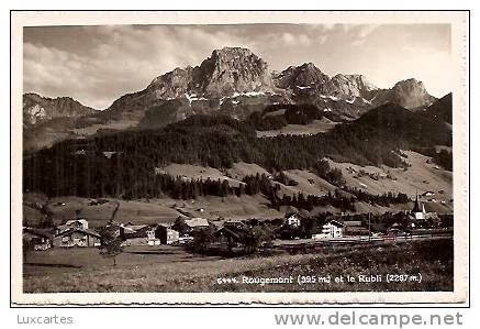 6444.ROUGEMONT (995m.) ET LE RUBLI (2287m.). - Rougemont