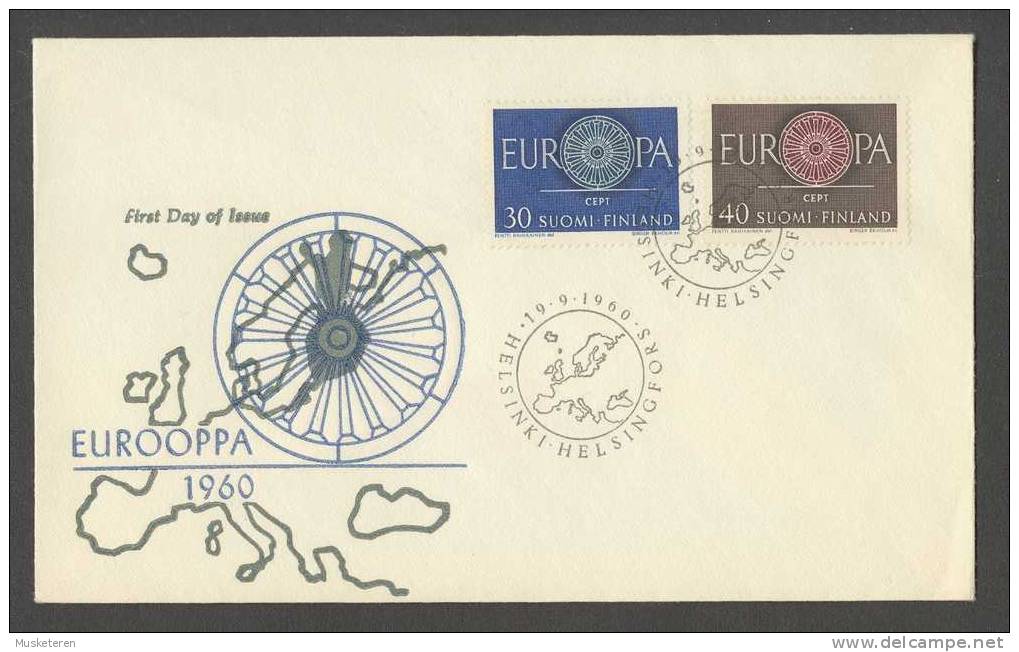 Finland 1960 FDC Cover Europa CEPT - FDC