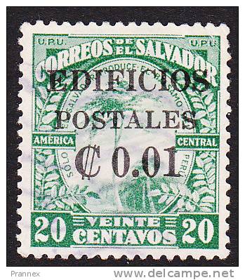 El Salvador, Scott # RA3, Balsam Tree Overprinted, Issued 1931 - El Salvador