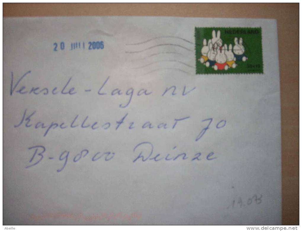 19/073  LETTRE   P.B. - Lapins