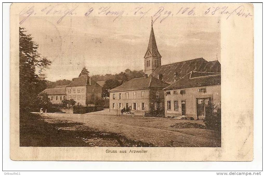 ARZVILLER   -   " GRUSS AUS ARZWEILER "   -   Editeur : H. SENETIK De Sarrebourg   N° V 67 - Arzviller