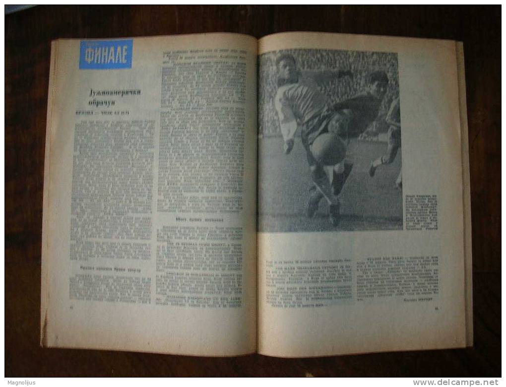 R!R!R!,FNRJ Yugoslavia "Sport" Magazine,Football,World Championship,Chile 1962,Soccer,Players,Stadium Scenes,Sport,final - Livres