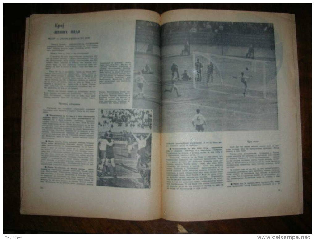 R!R!R!,FNRJ Yugoslavia "Sport" Magazine,Football,World Championship,Chile 1962,Soccer,Players,Stadium Scenes,Sport,final - Books