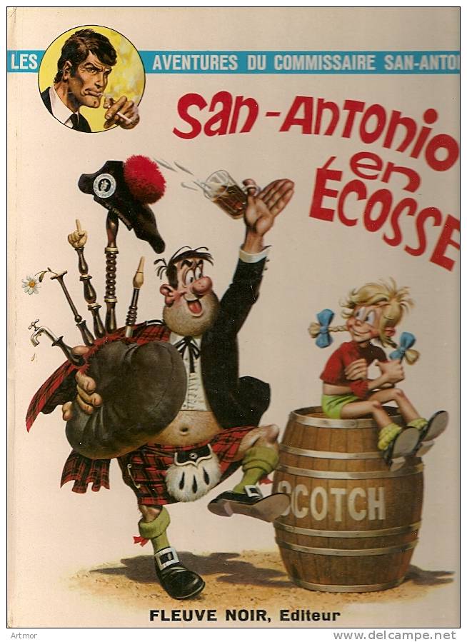 SAN ANTONIO BD - SAN ANTONIO EN ECOSSE -  FLEUVE NOIR  - 1972 - San Antonio