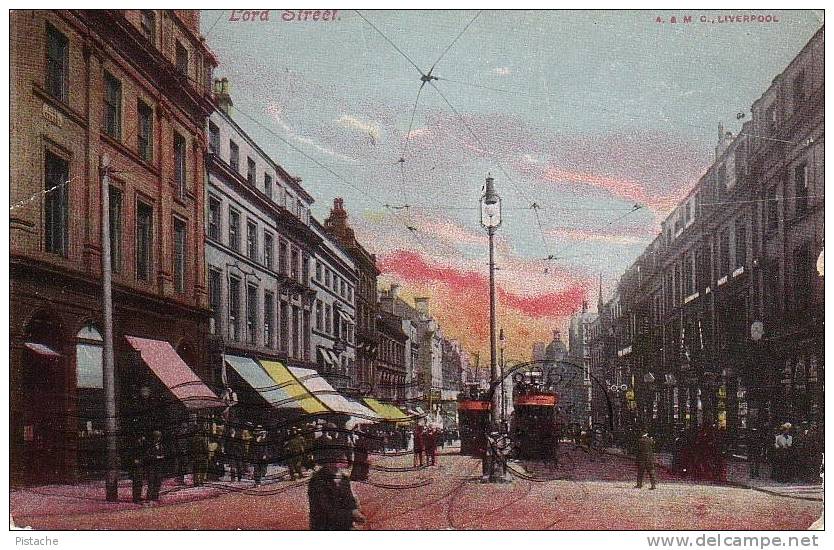 Liverpool - Lord Street - Scène De Rue - Tramway - Animée - Circulée - Liverpool