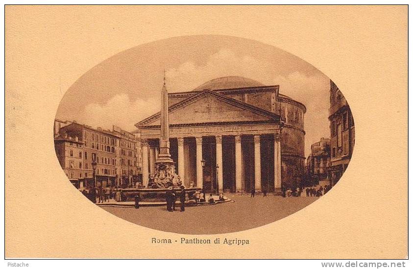 Rome Roma - Pantheon Di Agrippa - Animée - Neuve - Voir Recto Verso - Fototipia Alterocca - Terni - Pantheon