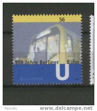 RFA Yvert 2072 Neuf ** MNH Métro De Berlin - Otros (Tierra)