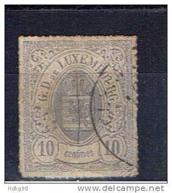 L Luxemburg 1865 Mi 17c Wappenmarke - 1859-1880 Coat Of Arms