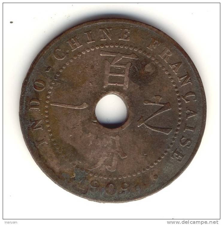 INDOCHINE - INDOCHINA - 1 Cent 1909 -  N7 - Andere & Zonder Classificatie