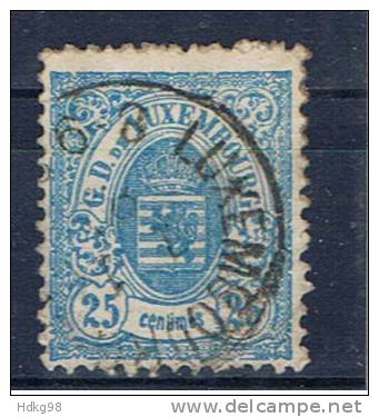 L Luxemburg 1880 Mi 43 Wappenmarke - 1859-1880 Wappen & Heraldik