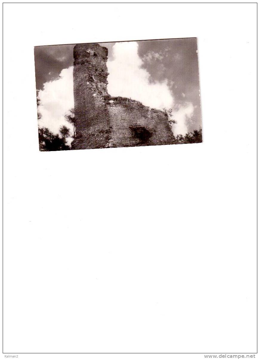 78 - ROMANIA " Ruinele Cetatii Balvatoriu " - B/n Viaggiata Con Francobollo Rimosso - Romania