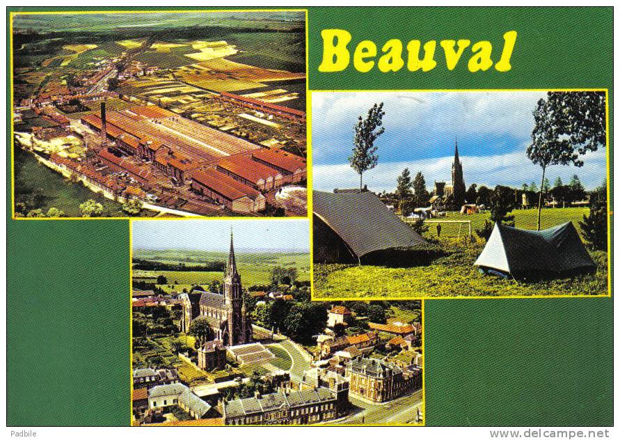 Carte Postale 80. Beauval  Les Usines Le Camping Trés Beau Plan - Beauval