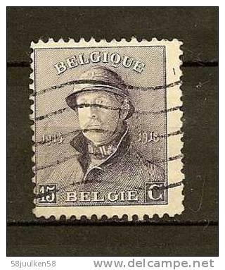 -Belgie GESTEMPELD  OPC.  NR°   169   Catw.   0.40   Euro - 1919-1920 Albert Met Helm