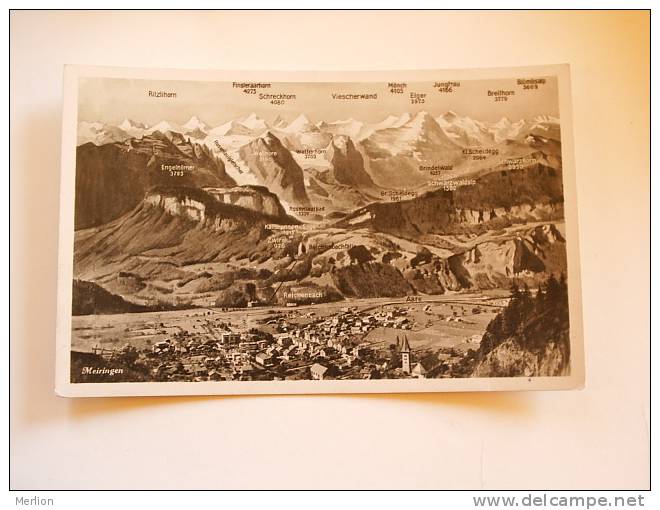 Suisse BE - Meiringen   1920-30's  F D66783 - Meiringen