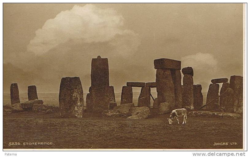 STONEHEGE, Piedras Megaliticas, ( Inglaterra),postal, Post Card, Postkarte - Dolmen & Menhirs
