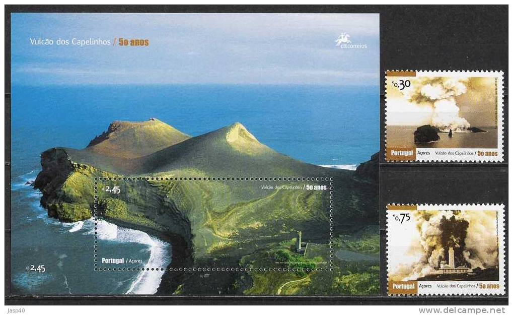 PORTUGAL AFINSA BLOCO 3634/3636 - VULCÃO DOS CAPELINHOS - AÇORES - Unused Stamps