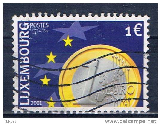 L Luxemburg 2001 Mi 1548 Münze - Usados