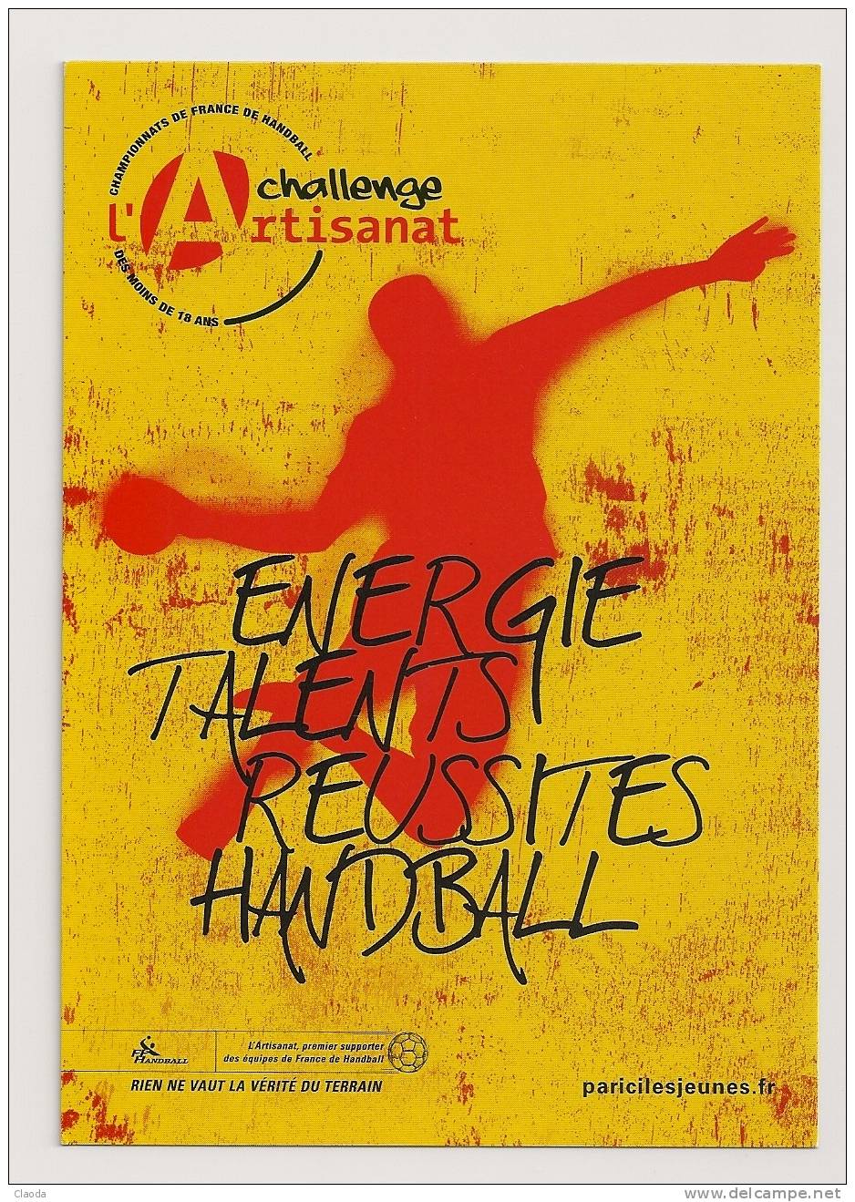 8131 CP Pub HANDBALL - L'Artisanat Partenaire Du Hand - Handball