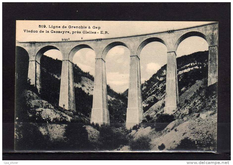 38 CLELLES (environs) Pont, Viaduc De La Casseyre, Ligne Grenoble à Gap, Ed ER 519, 191? - Clelles