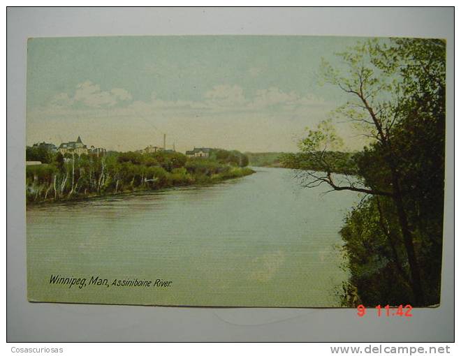 7078 CANADA  WINNIPEG ASSINIBOINE RIVER YEARS 1900  OTHERS IN MY STORE - Andere & Zonder Classificatie