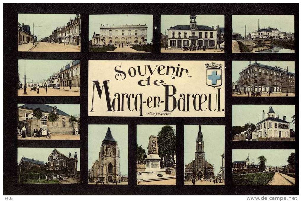 CPA (59)    MARCQ EN BAROEUL Souvenir - Marcq En Baroeul