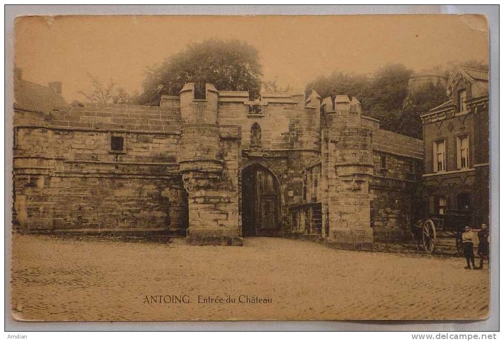 BELGIUM /BELGIQUE Antoing -  Castle Entrance - Entree Du Chateau - 1920s Unused Vintage Postcard CPA - Antoing