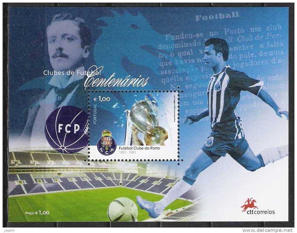 PORTUGAL AFINSA BLOCO 326 - FUTEBOL CLUBE DO PORTO - Unused Stamps