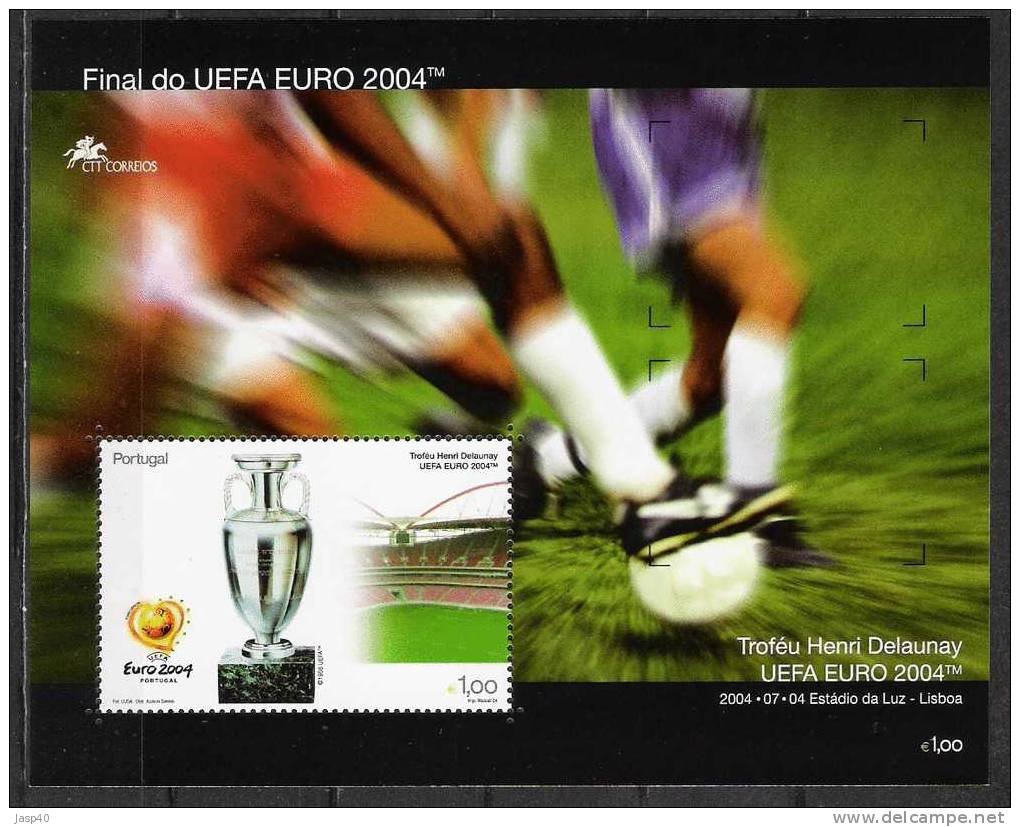 PORTUGAL AFINSA BLOCO 289 - FINAL DO UEFA 2004 - Unused Stamps