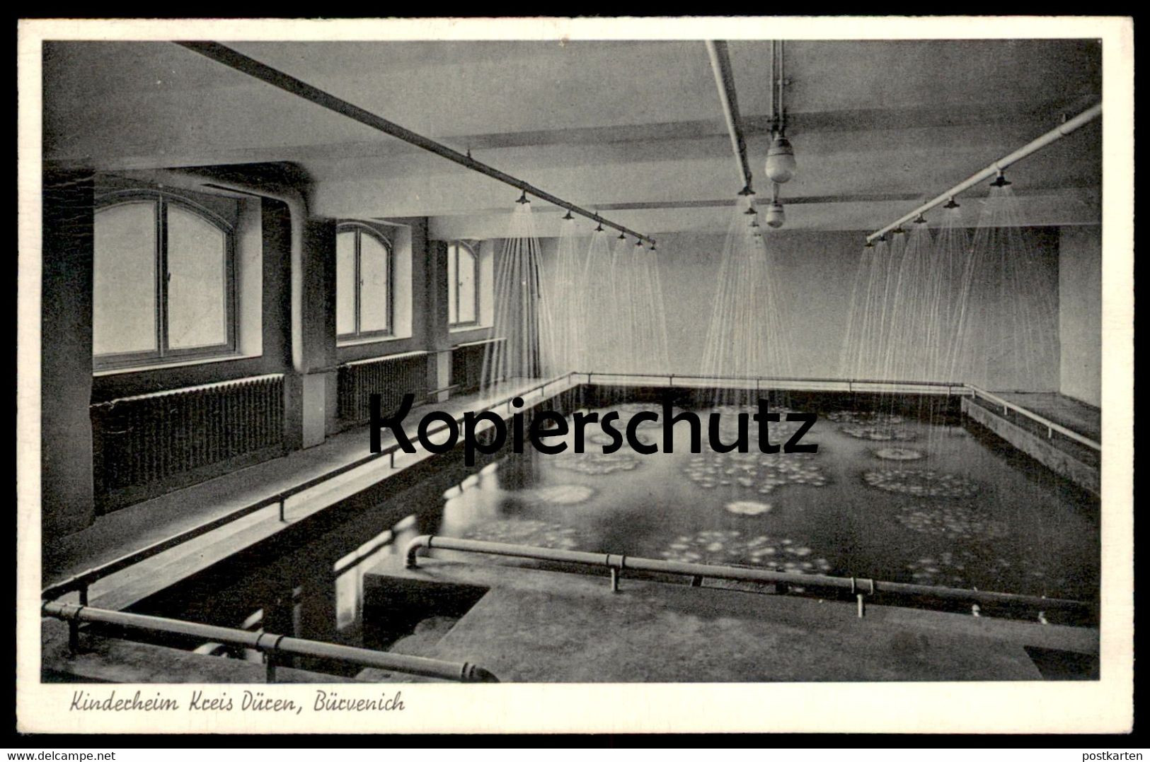 ALTE POSTKARTE KINDERHEIM KREIS DÜREN BÜRVENICH Zülpich Schwimmbad Swimming Pool Piscine Ansichtskarte AK Cpa Postcard - Zuelpich