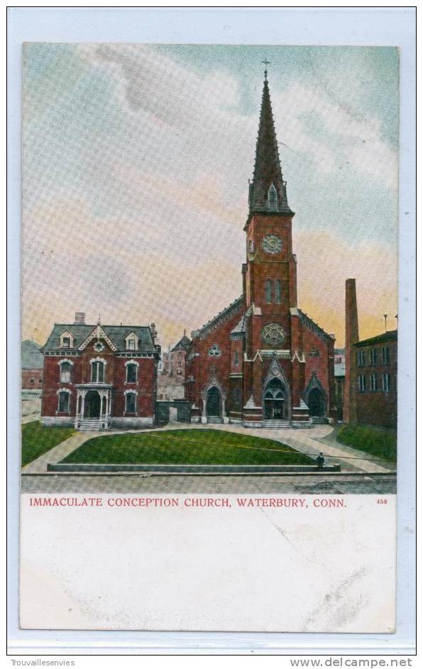 IMMACULATE CONCEPTION CHURCH, WATERBURY, CONN. - Waterbury