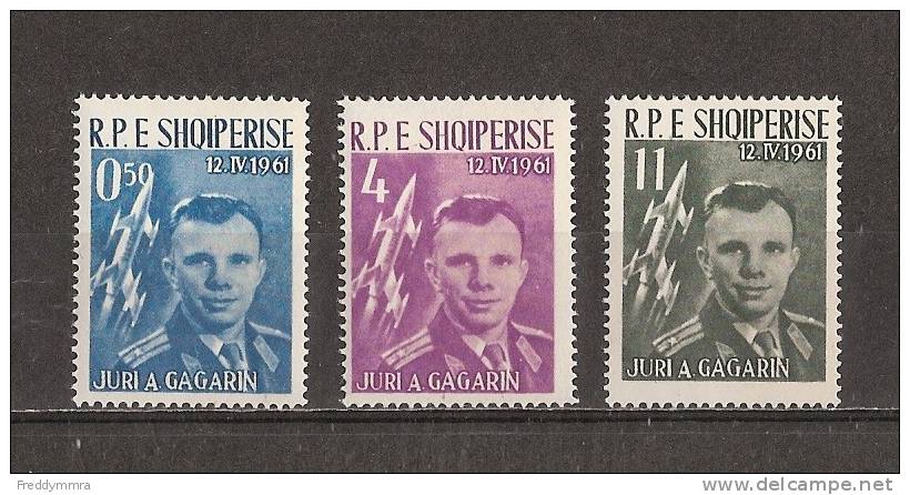 Albanie: 564/ 566 **  (Gagarin) - Europa