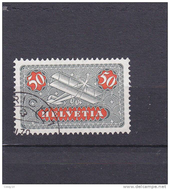 POSTE AERIENNE 1923  N° 9  OBLITERE  COTE 35 FRS. SOIT  22.75 € - Oblitérés