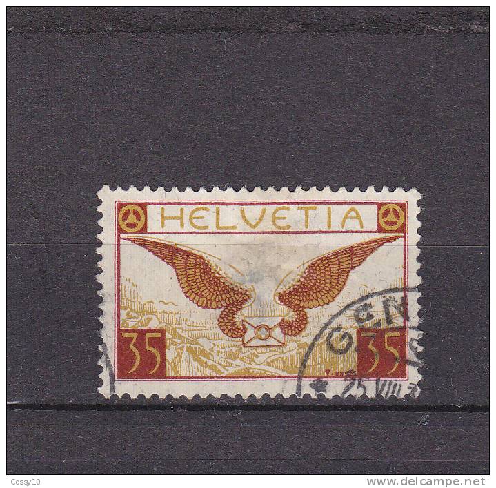 POSTE AERIENNE 1929  N° 14  OBLITERE  COTE 75 FRS. SOIT  48.75 € - Usati