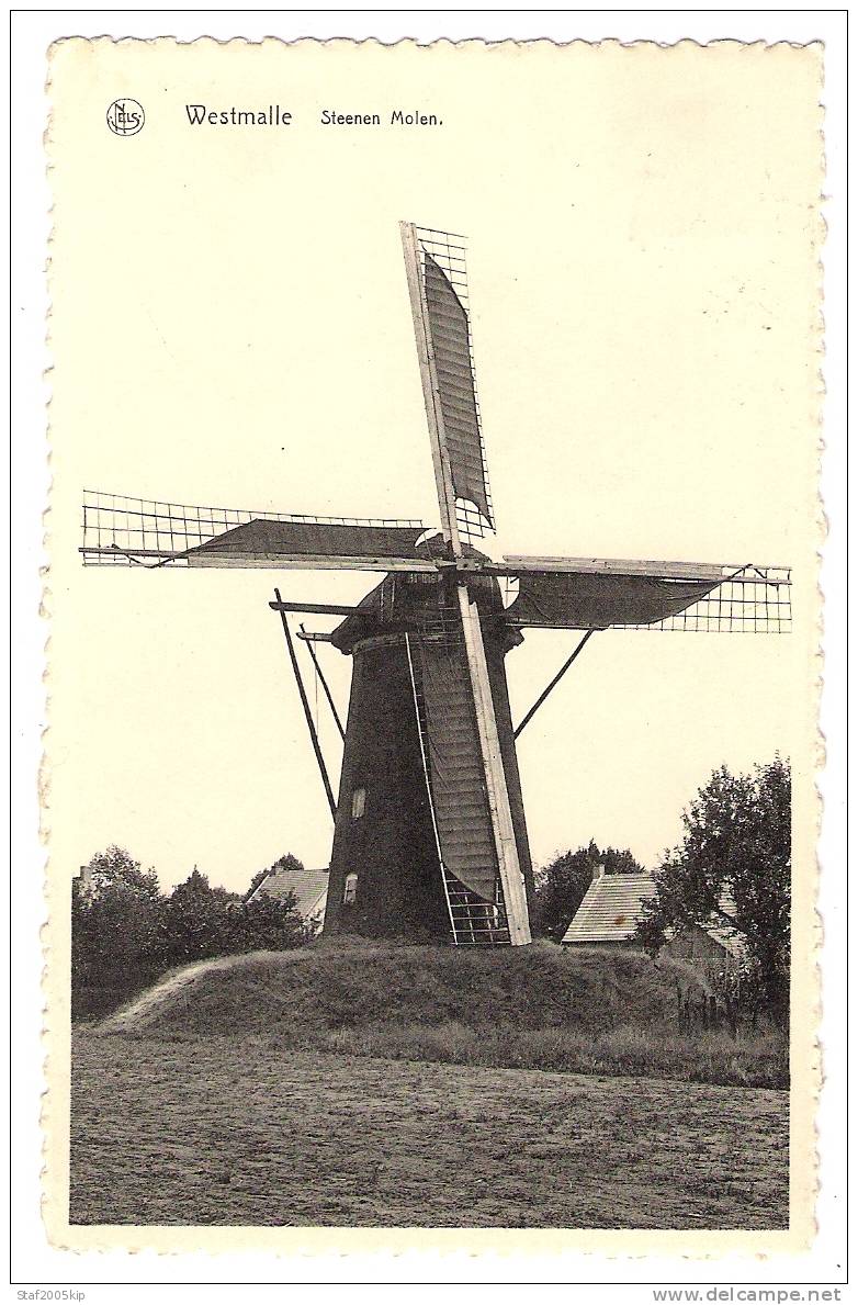 Westmalle - Steenen  Molen - 1954 - Malle