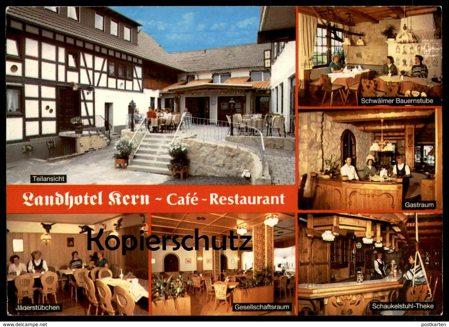 ÄLTERE POSTKARTE BAD ZWESTEN LANDHOTEL KERN SCHWÄLMER BAUERNSTUBE THEKE BAR Bauernhaus Postcard Cpa Ansichtskarte AK - Bad Zwesten