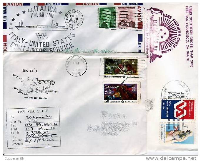 (0902) Ship Mail / Poste Bateaux / Schiffspost 3 Covers / Couverts / Umschläge - Marittimi