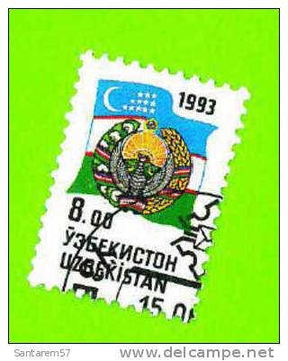 Timbre Oblitéré Used Stamp Selo Carimbado UZBEKISTAN 8.00 OUZBEKISTAN 1993 - Uzbekistan