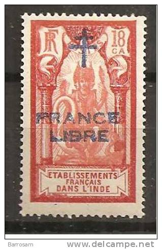 FrenchIndia1941-3: FRANCE LIBRE Yvert 181MNH** - Other & Unclassified