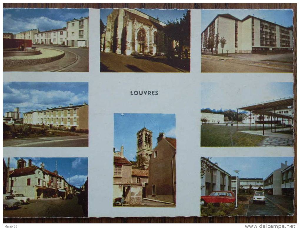 95 - LOUVRES - Multivues. (CPSM) - Louvres