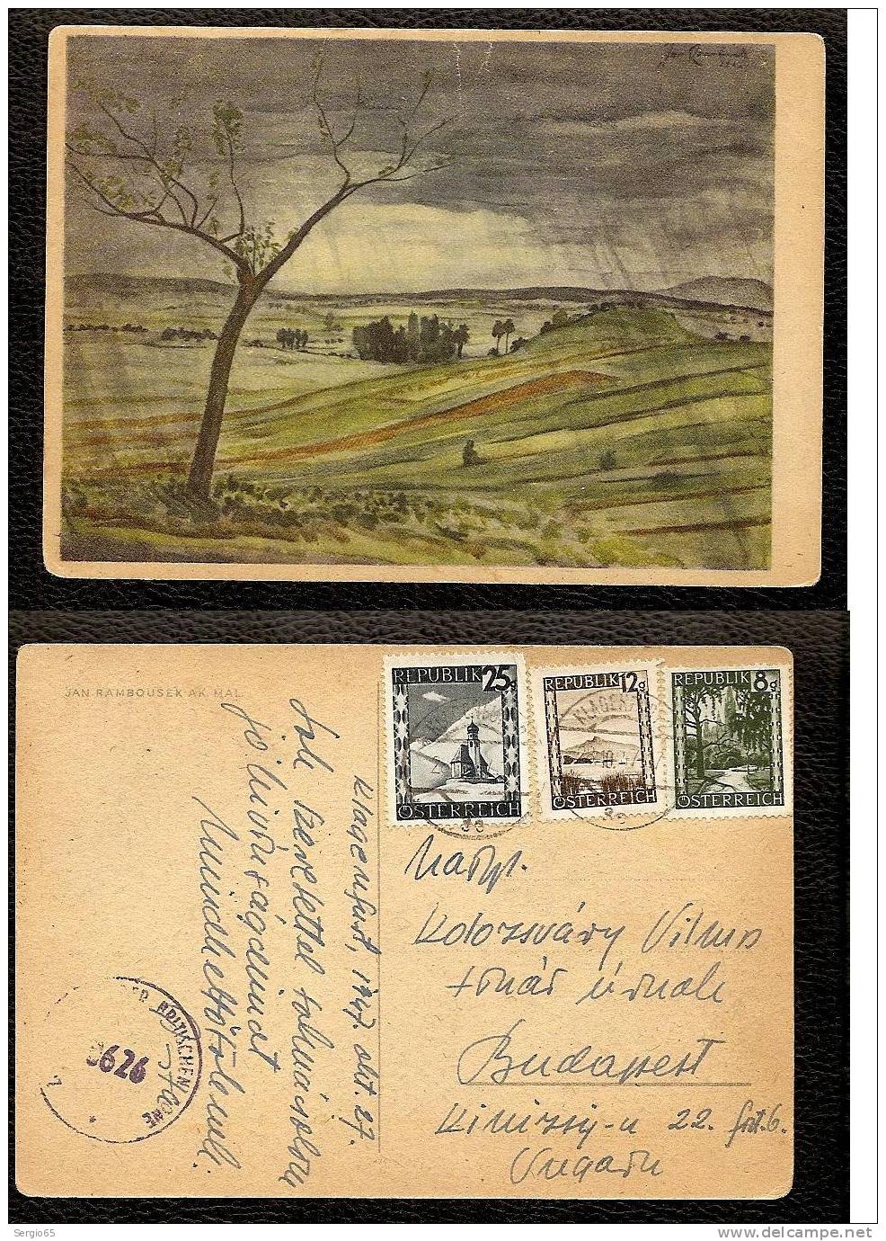 Jan Rambousek - Traveled 1947th-Britischen Censor - Storia Postale