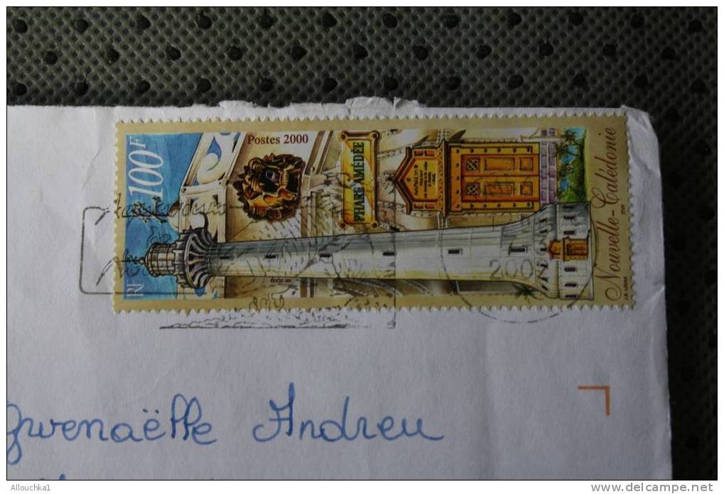 ENVELOPPE LETTRE PRIO  DU PHARE AMEDée EN NOUVELLE CALEDONIE FACIALE 100F  EN 2002 - Cartas & Documentos