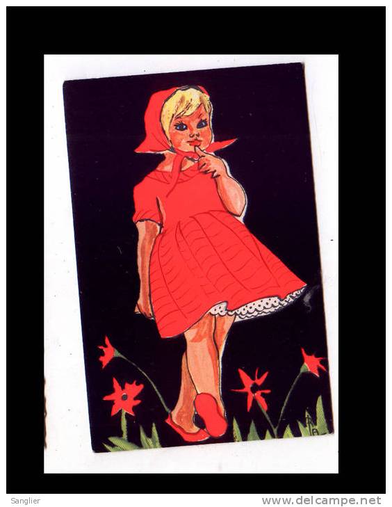 CARTE VELOURS - LE PETIT CHAPERON ROUGE - Altri & Non Classificati