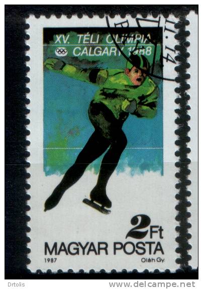 MAGYAR / CALGARY 88 / 5 VFU STAMPS / VF/ 2 SCANS . - Winter 1988: Calgary