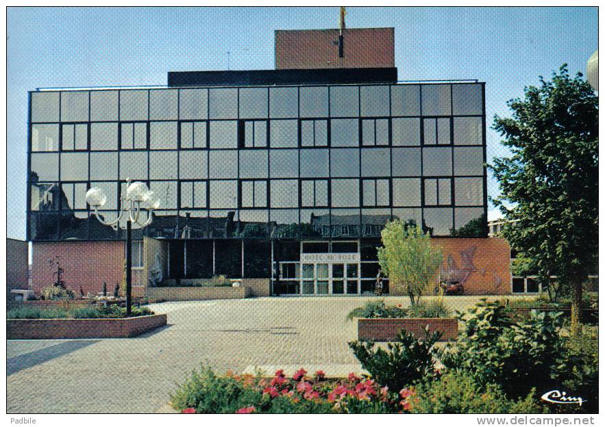 Carte Postale 59. Denain L'hotel De Ville  Trés Beau Plan - Denain