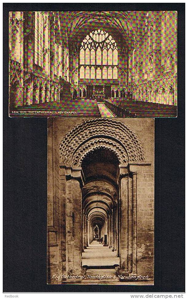 5 Early Postcards Ely Cathedral Cambridgeshire - Ref 510 - Ely